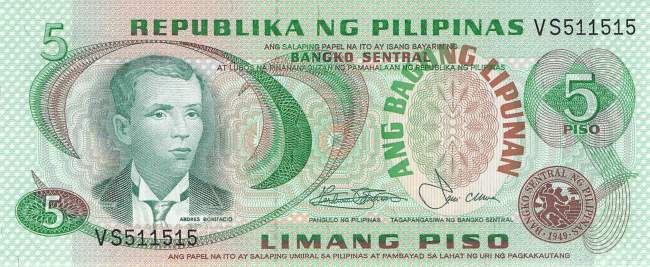 Philippinen 5 Piso 1978 p160b